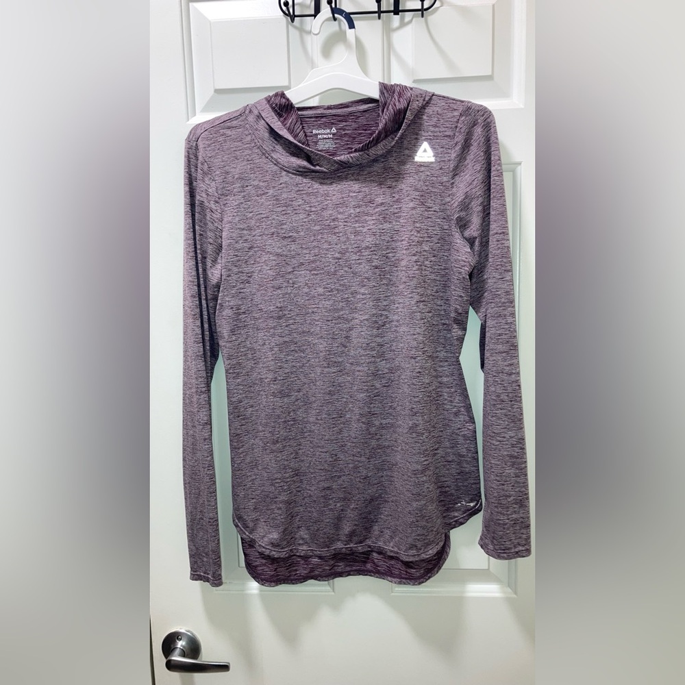 Womens Reebok Hooded Active Top purple Size Medium
